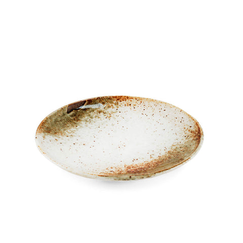 Yukishino Moss White Salad Plate Kozara 6.65