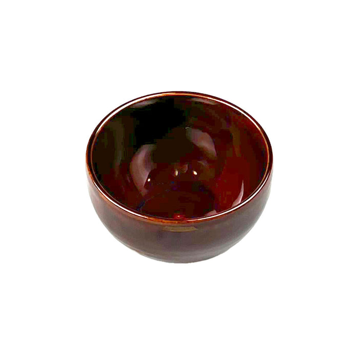 Ameyu Iron Red and Dots Kobachi Small Bowl 5.1 fl oz / 3.1" dia