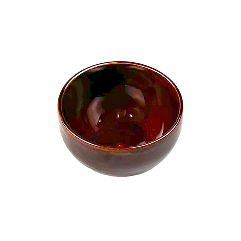 Ameyu Iron Red and Dots Kobachi Small Bowl 5.1 fl oz / 3.1