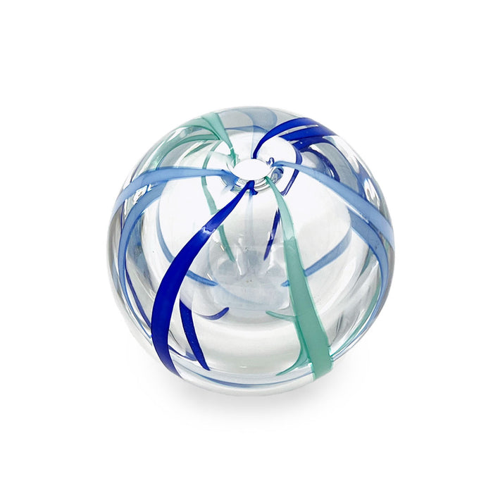 Hand Thrown Glass Bud Vase Tsugaru Vidro Irotemari Blue Sky