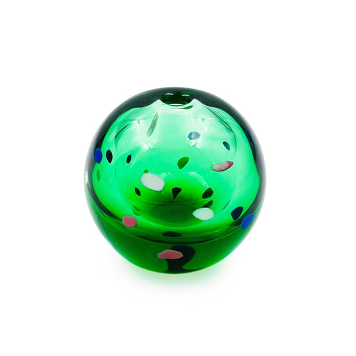 Hand Thrown Glass Bud Vase Tsugaru Vidro Irotemari Aoba