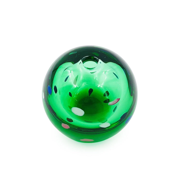 Hand Thrown Glass Bud Vase Tsugaru Vidro Irotemari Aoba