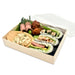 Lids for Wooden Rectangular Takeout Bento Box 7.68" x 5.71" #87922 (500 lids/case)