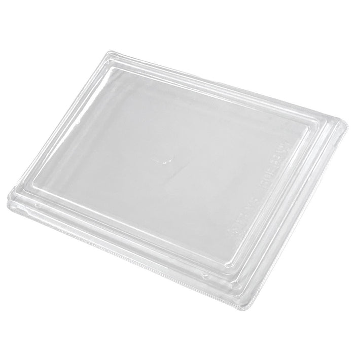 Lids for Wooden Rectangular Takeout Bento Box 7.68" x 5.71" #87922 (500 lids/case)