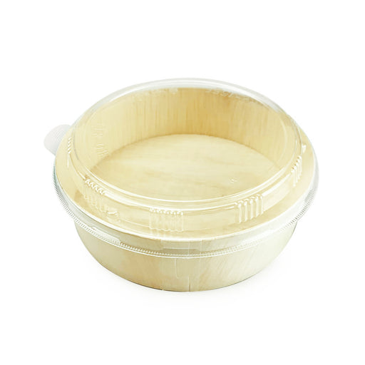 Lids for Wooden Round Takeout Bento Box #87932 (300 lids/case)