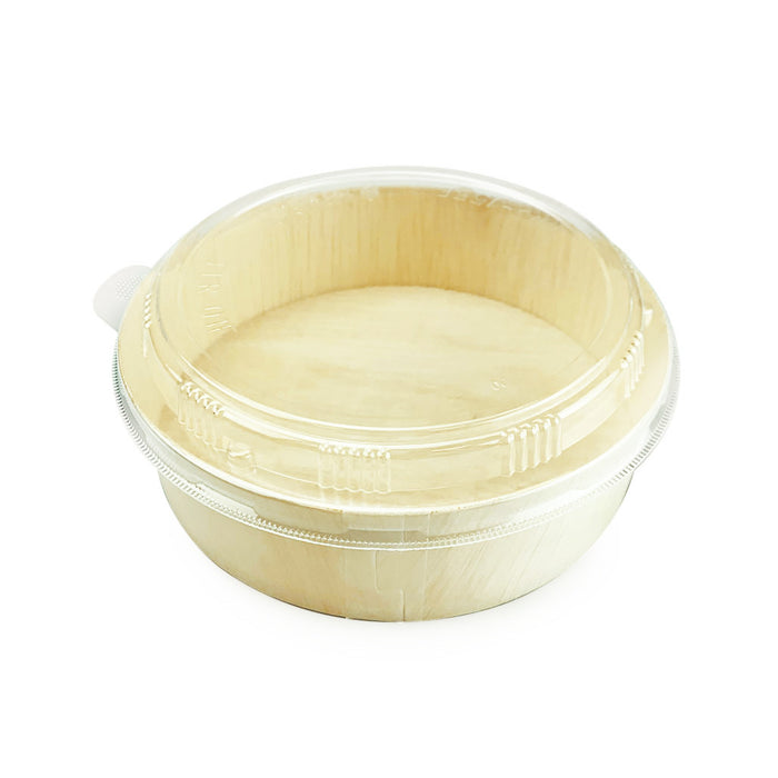 Lids for Wooden Round Takeout Bento Box #87932 (50/pack)