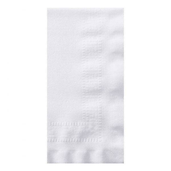 Linen-like White Blank Dinner Napkin 1 Ply (300/case)