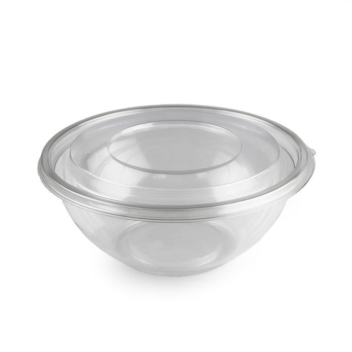 PET Clear Plastic Take Out Bowl 32 fl oz / 7.25" dia (300/case) - No Lids