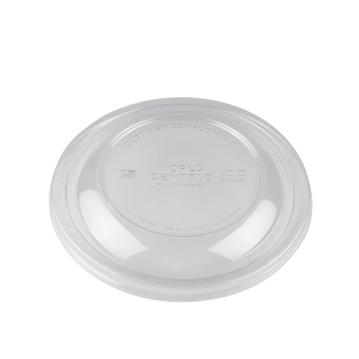 Compostable Clear Lids for Biodegradable Take Out Bowl #88031, #89622, #87654 (300 lids/case)