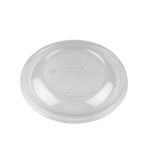 Compostable Clear Lids for Biodegradable Take Out Bowl # #89622, #87654 (300 lids/case)