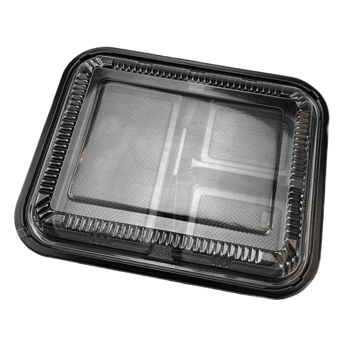 TZ-304 PP Black Takeout Bento Box 9.4" x 7.5" (252/case)