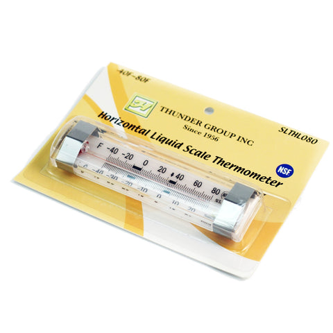 Horizontal NSF Liquid Scale Thermometer