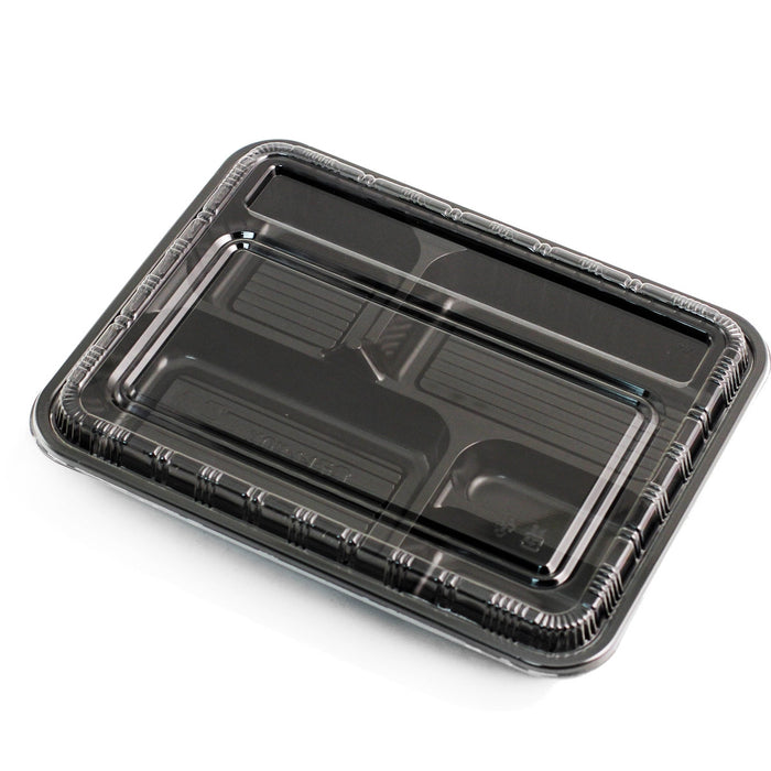 Lids for CP Black Takeout Bento Tray 10.4" x 8.1" #82000 (400/case)
