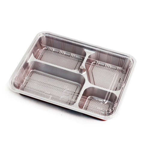 Z-84-1 PS Red Takeout Bento Box 10.25