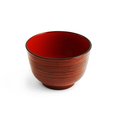 Red Lined Soup Bowl 12 fl oz / 4.21