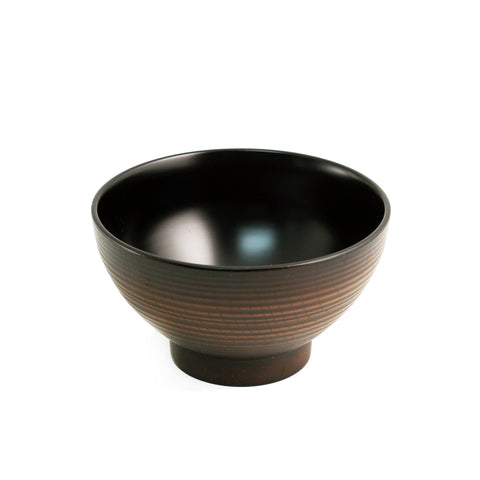 Brown & Black Soup Bowl 15 fl oz / 4.72