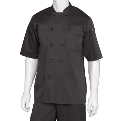 Chef Works Chambery Basic Chef Coat Black