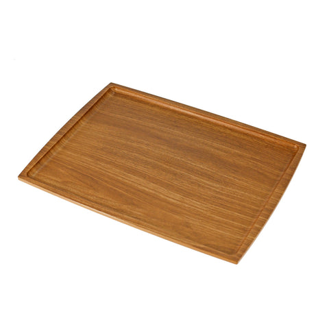 Non-slip Rectangular Tray with Wooden Pattern 15.35