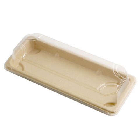 Lids for ST-2G Biodegradable Take Out Sushi Tray 8.6
