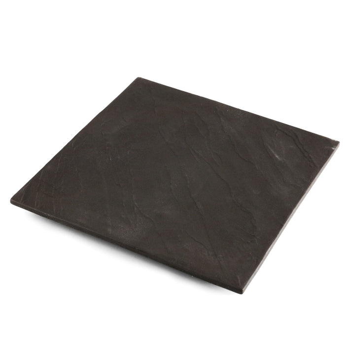 Charcoal Gray Square Dinner Plate 8.46" x 8.46"