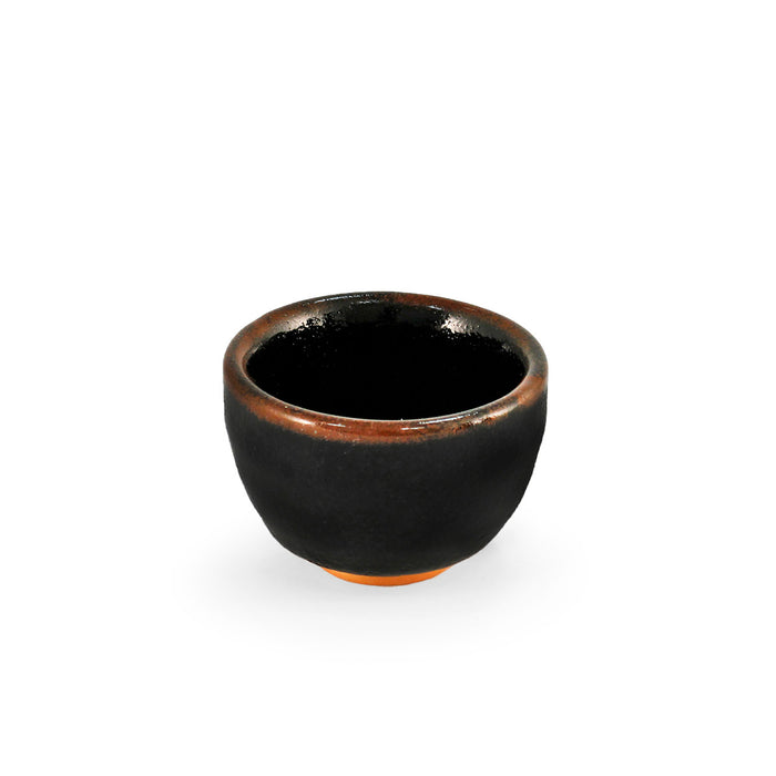 [Clearance] Black Yuzuten Ceramic Sake Cup 2 fl oz