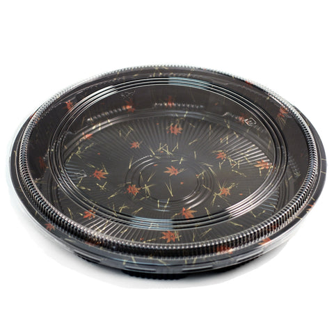 P-14 PS Round Momiji Leaf Take Out Platter 12.2