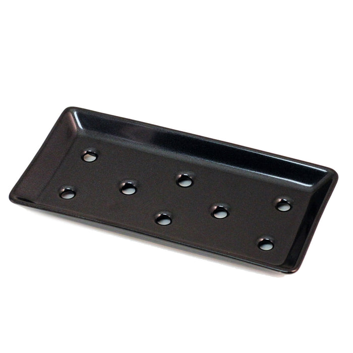 Black Ceramic Sushi Neta Plate 7.9" x 3.9"