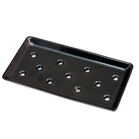 Black Ceramic Sushi Neta Plate 8.7