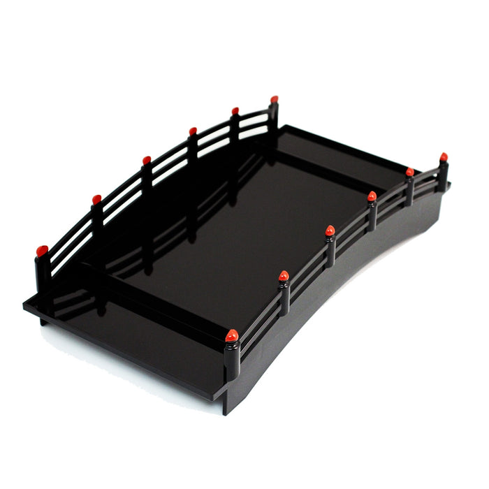 Black Morikomi Sushi Serving Bridge