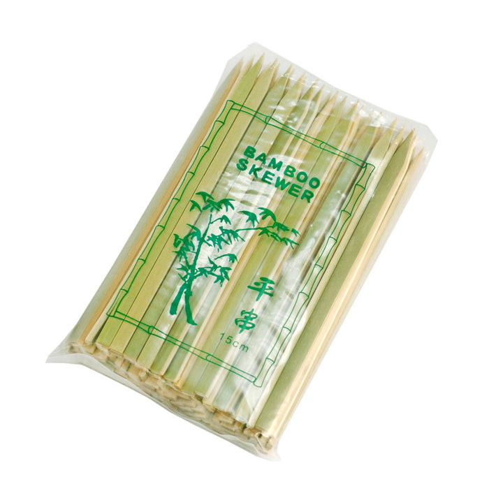 Flat Bamboo Skewers 6" (100/pack)