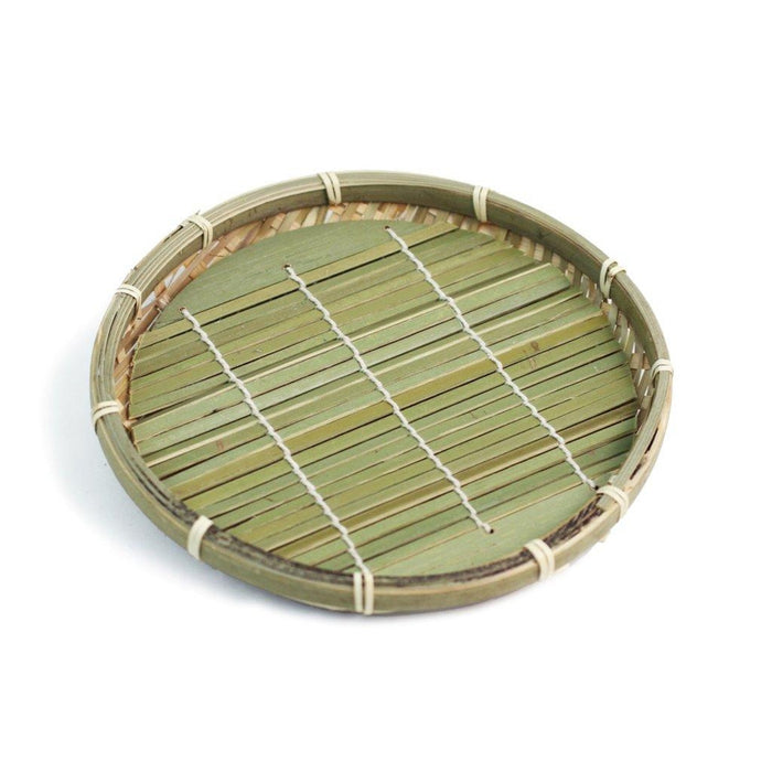 Small Bamboo Zaru Soba Basket Plate 7.13" dia