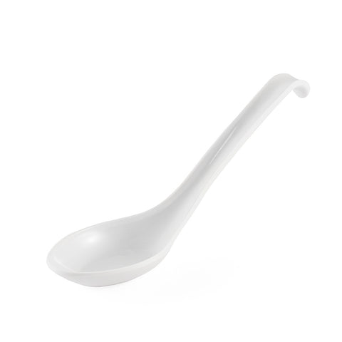 White Plastic Renge Ramen Spoon 6.5