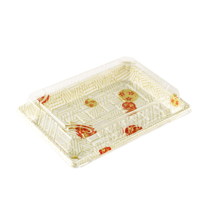 TZ-W-010 PS White Take Out Sushi Tray 7.4" x 5.3" (360/case)