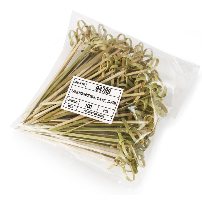 Knotted Bamboo Skewers 4" (100/pack)