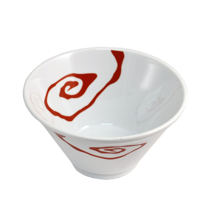 White Noodle Bowl with Red Design 41 fl oz / 7.5" dia