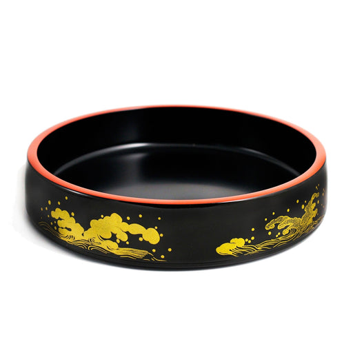Wave Motif Sushi Serving Tray (Sushi Oke) 10.79" dia