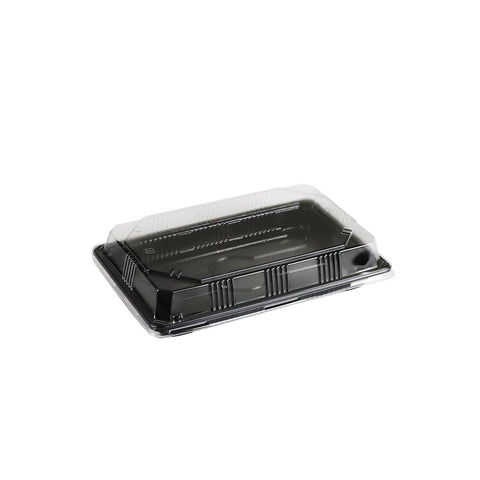 YB-03 PET Black Takeout Sushi Tray 8.5
