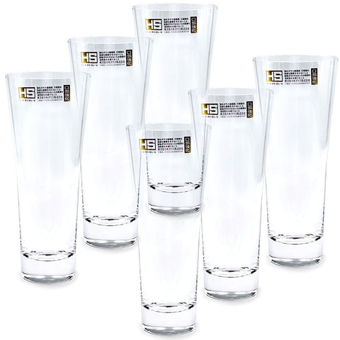 Toyo-Sasaki Hard Strong (HS) Tall Glass Tumbler 10.5 fl oz (Set of 6)