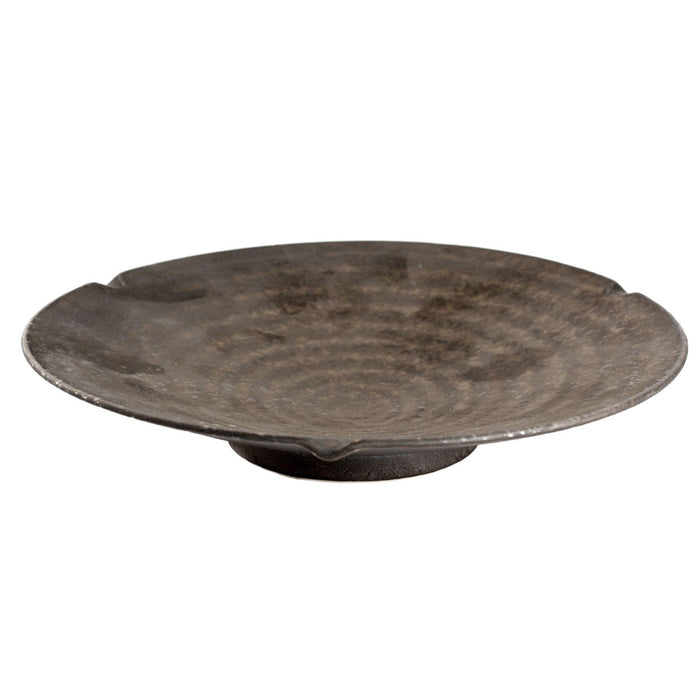Charcoal Gray Round Plate 9.92" dia