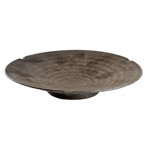 Charcoal Gray Round Plate 9.92