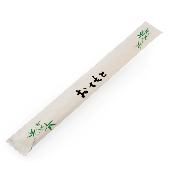 8.85" Disposable Bamboo Chopsticks with Sleeves - 1440 Pairs / Case