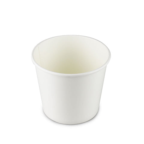 White Paper Waterproof Takeout Bowl 40 fl oz / 5.5