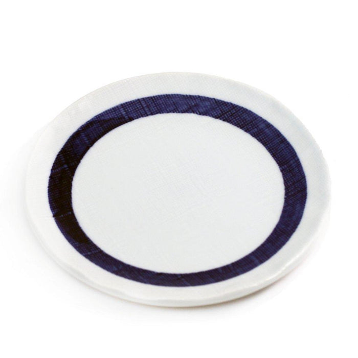 Kozara Plate with Thick Blue Ring 6.42" dia