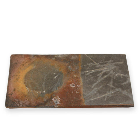 Kanayama Matte Brown Rectangular Plate 10.16