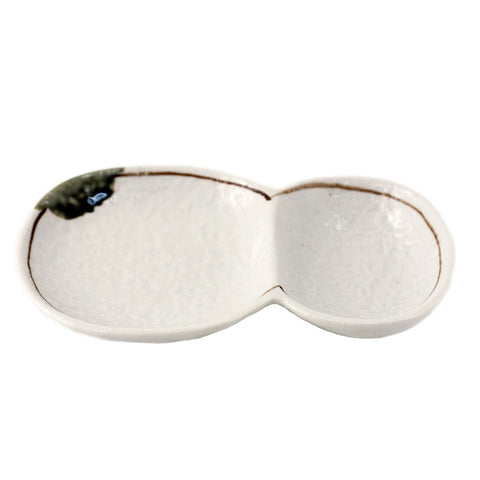 2 Compartment Ivory Plate 7.24
