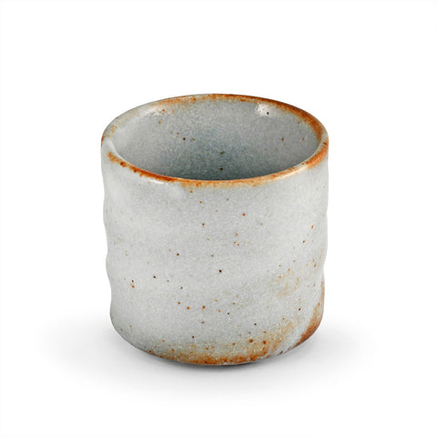 White Shino Yunomi Teacup 5 fl oz / 2.72