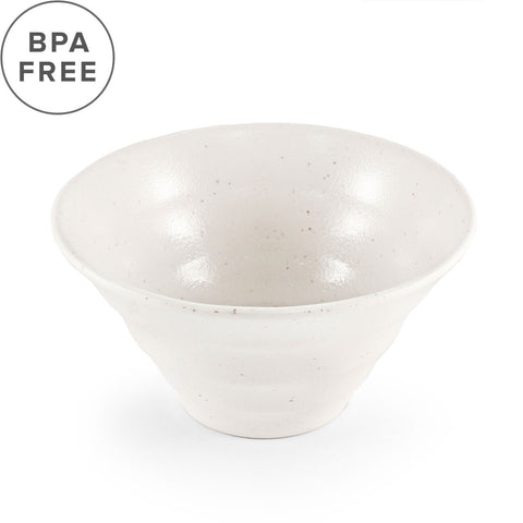 Melamine White Kobiki Noodle Bowl 40 fl oz / 7.4