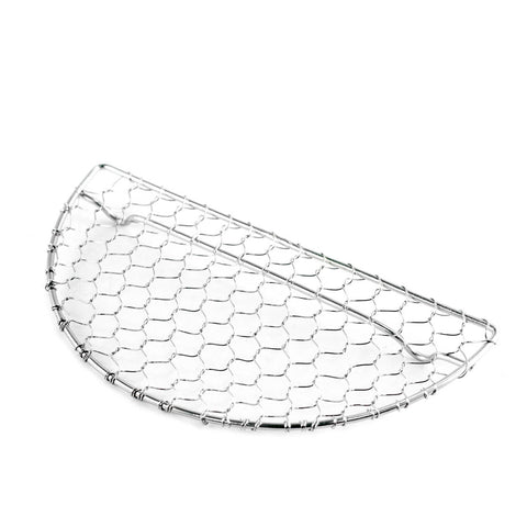Tonkatsu & Tempura Net Stainless Steel Half Moon Medium 6.8