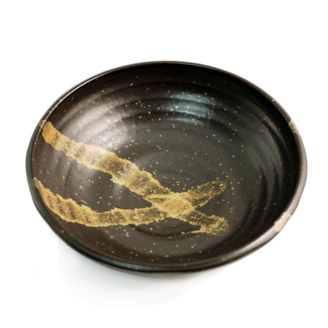Deep Abstract Brown Plate 6.5