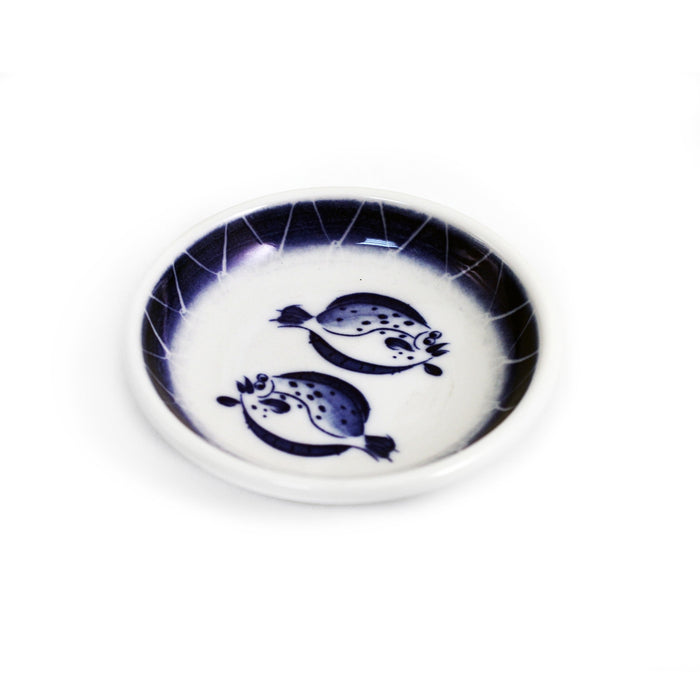 Double Sole Fish Soy Sauce Dish 3.75" dia